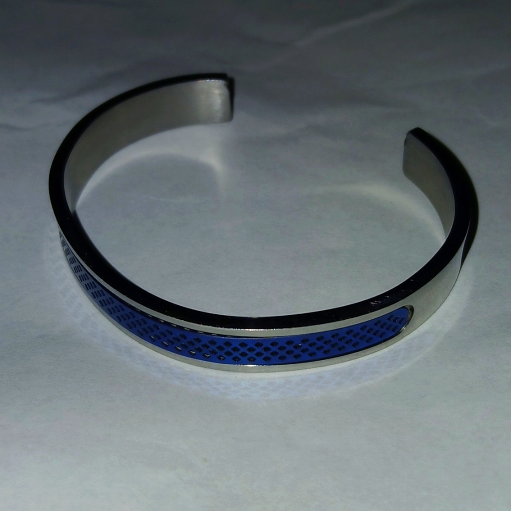 Stainless Steel Midnight Cuff Bracelet